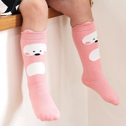 2016 Cartoon Socks Cotton Anti-slip sock Newborn Toddler Knee High Sock Baby Animals Socks Leg Warmers For Newborns