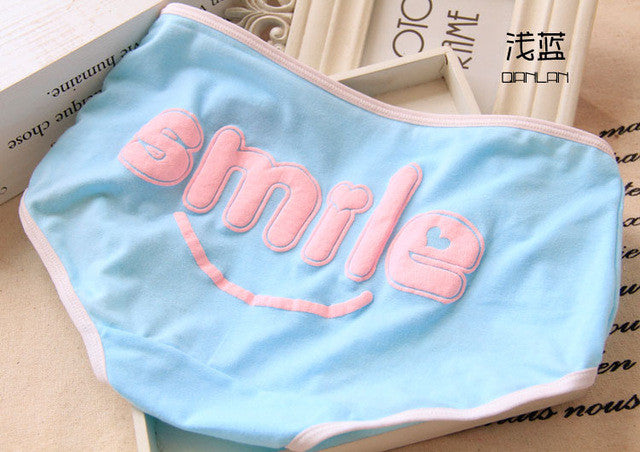 Hot Sale Underwear Baby Girl Underwear Sweet Smile panties Children's Briefs 10-25 years
