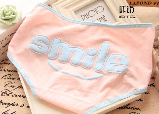 Hot Sale Underwear Baby Girl Underwear Sweet Smile panties Children's Briefs 10-25 years