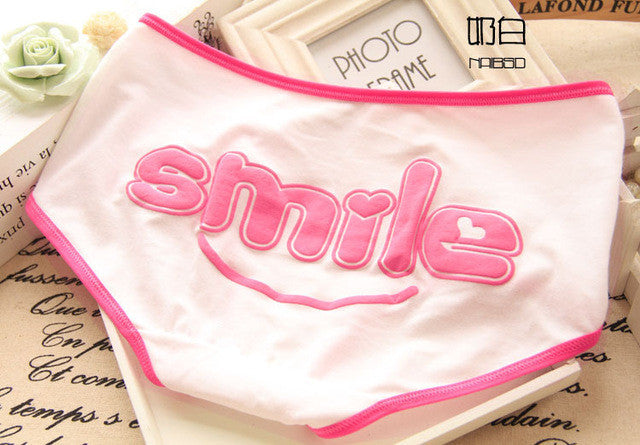 Hot Sale Underwear Baby Girl Underwear Sweet Smile panties Children's Briefs 10-25 years