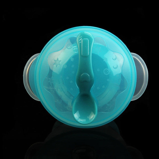 Slip-resistant Wall Suction Child Tableware Baby Kids Sucker Dishes Gravity Bowl