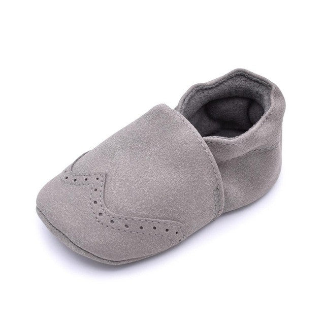 0-18M | Boys & Girls | Moccasins | Flock Leather