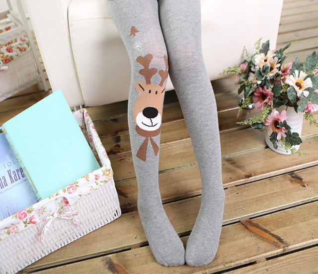 Spring Autumn Girls Tights Cartoon Cat Baby Girl Pantyhose Fashion Knitted Cotton Cute kids Stocking Baby Pantyhose For 1-10 T