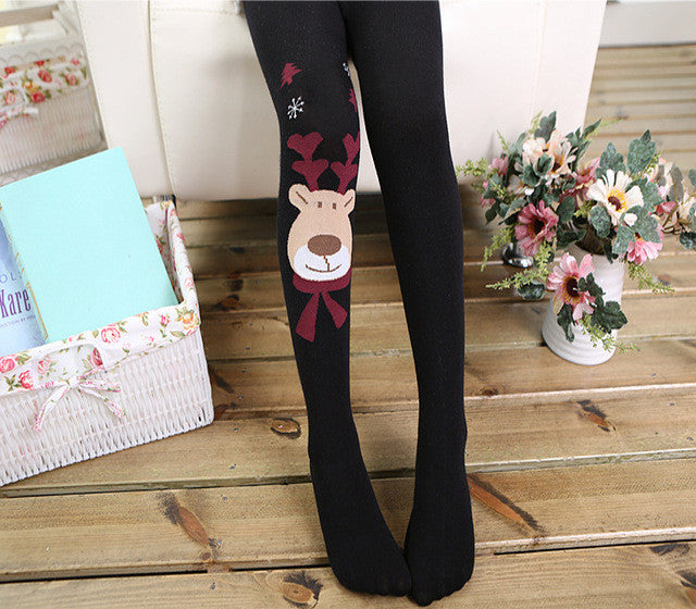 Spring Autumn Girls Tights Cartoon Cat Baby Girl Pantyhose Fashion Knitted Cotton Cute kids Stocking Baby Pantyhose For 1-10 T