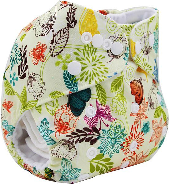 Baby Cloth Diaper Cover Bamboo Velour Fitted Diaper Washable Brand Baby Nappy Animal Print Reusable Baby Diapers Couche Lavable