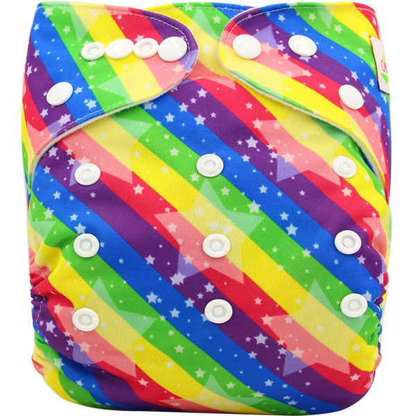 Baby Cloth Diaper Cover Bamboo Velour Fitted Diaper Washable Brand Baby Nappy Animal Print Reusable Baby Diapers Couche Lavable