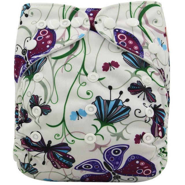 Washable Diapers Couches Lavables  2016 Baby Diaper Cover Wrap Cartoon Print Baby Nappy Changing Reusable Baby Cloth Diapers
