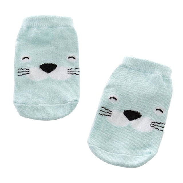 New Baby Kids Small Infant Socks Little Ears Cotton Socks Cartoon Socks 8 Colors