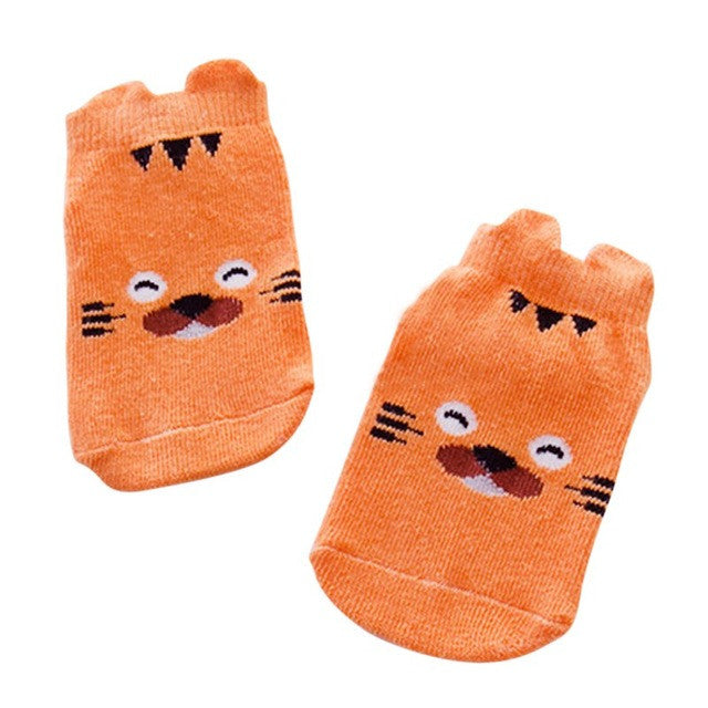 New Baby Kids Small Infant Socks Little Ears Cotton Socks Cartoon Socks 8 Colors