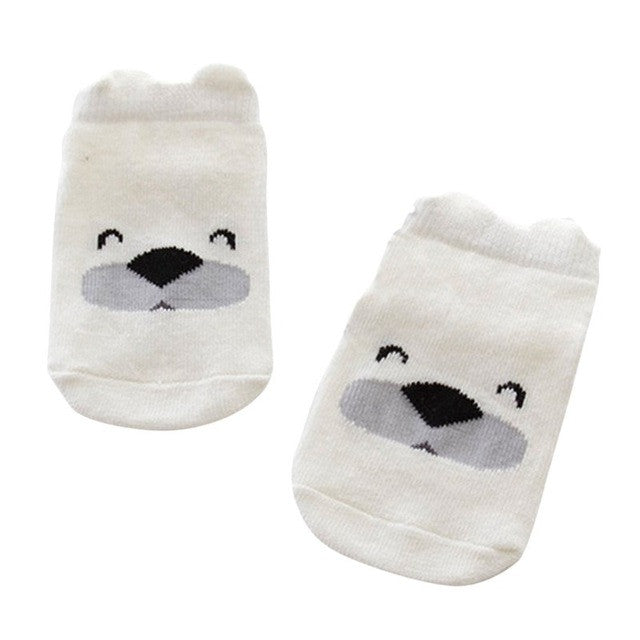 New Baby Kids Small Infant Socks Little Ears Cotton Socks Cartoon Socks 8 Colors