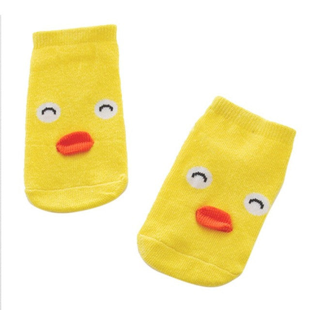 New Baby Kids Small Infant Socks Little Ears Cotton Socks Cartoon Socks 8 Colors