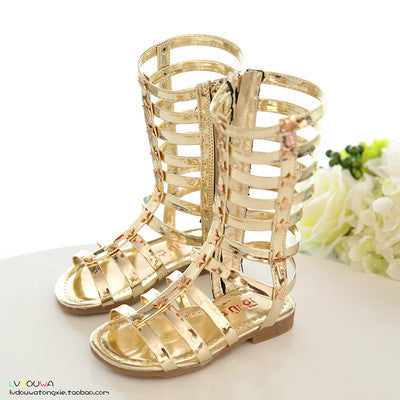 Toddler | Girls high shoes | cutout gladiator