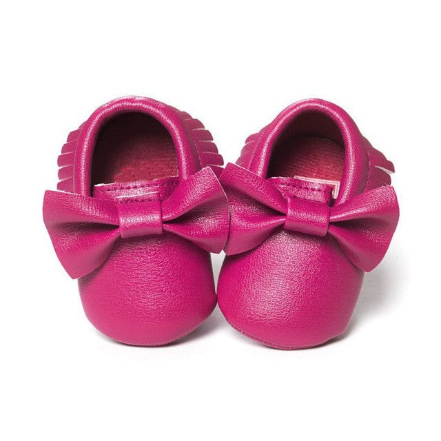 2016 New 22 Colors Tassels Baby Moccasin Newborn Babies Shoes Soft Bottom PU leather Prewalkers Boots