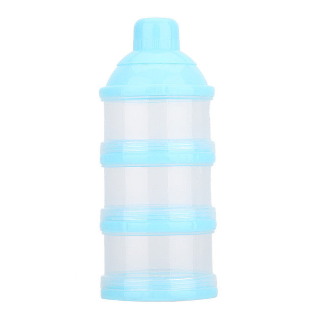 Portable Milk Powder Formula Dispenser Food Container Storage Feeding Box for Baby Kid Toddler 3 Cells Grid Box