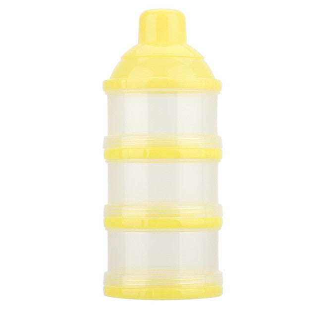 Portable Milk Powder Formula Dispenser Food Container Storage Feeding Box for Baby Kid Toddler 3 Cells Grid Box