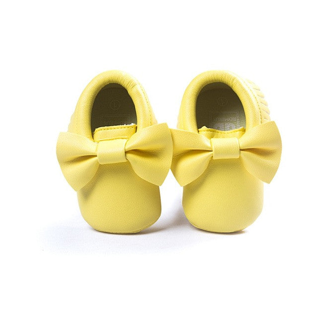 Tassels Baby Moccasin Newborn Baby Shoes Soft Bottom PU leather Prewalkers 0-18M