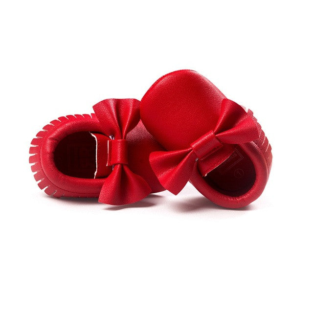 Tassels Baby Moccasin Newborn Baby Shoes Soft Bottom PU leather Prewalkers 0-18M