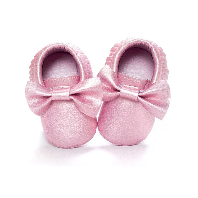 Tassels Baby Moccasin Newborn Baby Shoes Soft Bottom PU leather Prewalkers 0-18M