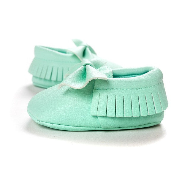 Tassels Baby Moccasin Newborn Baby Shoes Soft Bottom PU leather Prewalkers 0-18M