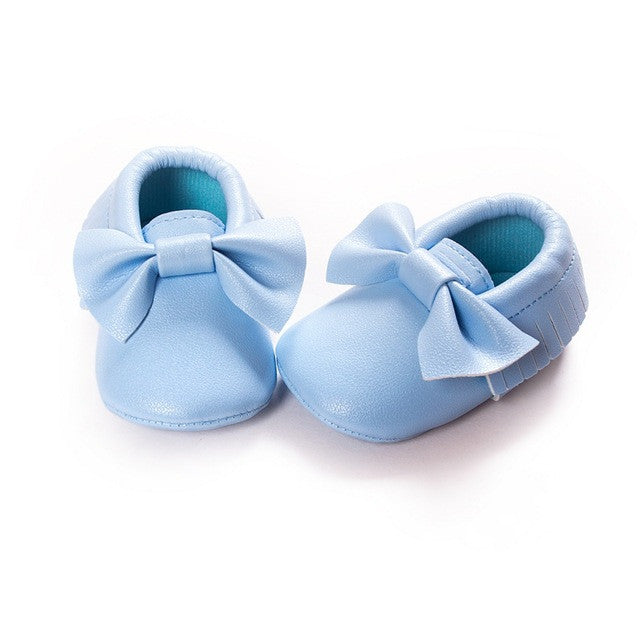 Tassels Baby Moccasin Newborn Baby Shoes Soft Bottom PU leather Prewalkers 0-18M