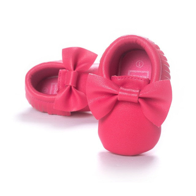 Tassels Baby Moccasin Newborn Baby Shoes Soft Bottom PU leather Prewalkers 0-18M