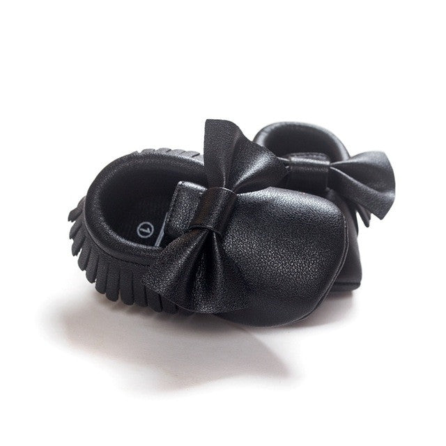 Tassels Baby Moccasin Newborn Baby Shoes Soft Bottom PU leather Prewalkers 0-18M