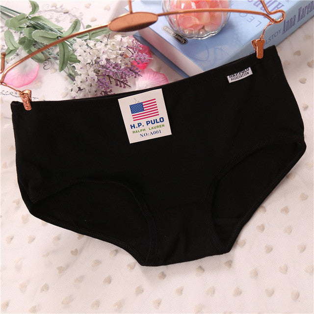 Hot sale cotton girls underwear solid low waist short briefs comfortable Antibacterial woman panties 100% brand new Freeshipping