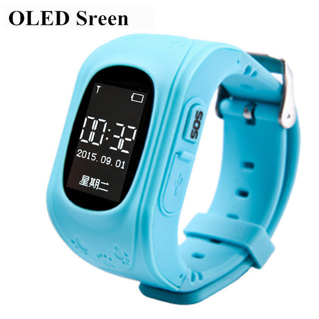 HOT Smart watch Children Kid Wristwatch Q50 GSM GPRS GPS Locator Tracker Anti-Lost Smartwatch Child Guard for iOS Android