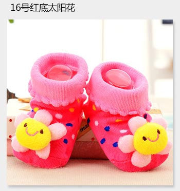 Cielarko New Baby Toy Baby Toys Animal Socks Baby Foot Anti-slip Socks Infant Baby Toddler Boys Girls Sock For 4-18 Months 262