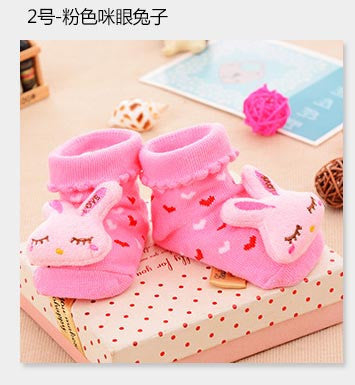 Cielarko New Baby Toy Baby Toys Animal Socks Baby Foot Anti-slip Socks Infant Baby Toddler Boys Girls Sock For 4-18 Months 262