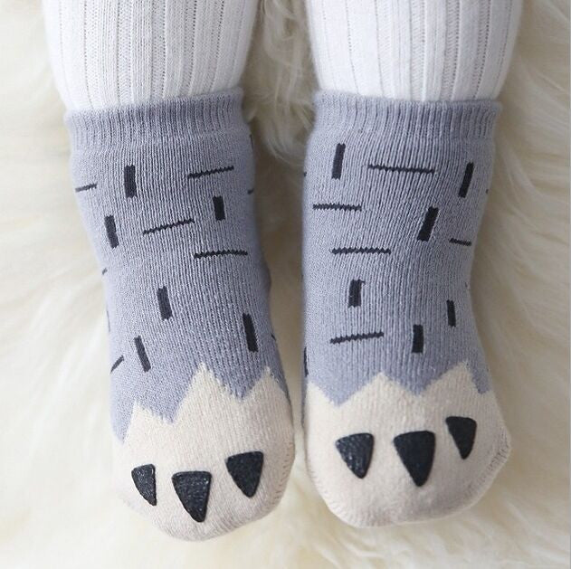 Winter Thick New Born Girls Baby Socks Cotton Casual Meias Infantil Anti Slip Terry Socks Soft