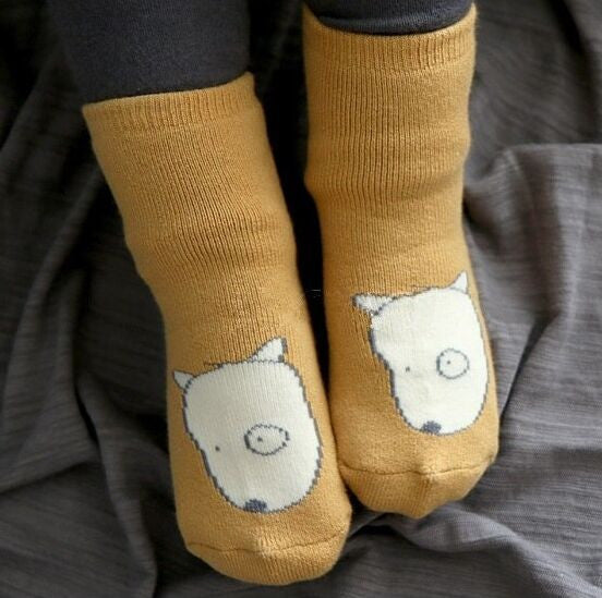 Winter Thick New Born Girls Baby Socks Cotton Casual Meias Infantil Anti Slip Terry Socks Soft