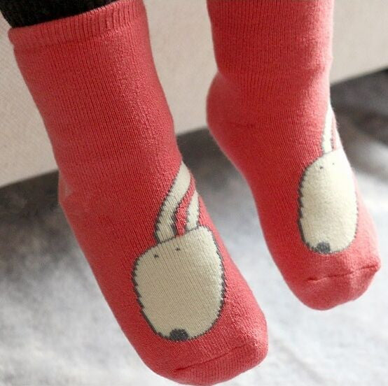 Winter Thick New Born Girls Baby Socks Cotton Casual Meias Infantil Anti Slip Terry Socks Soft