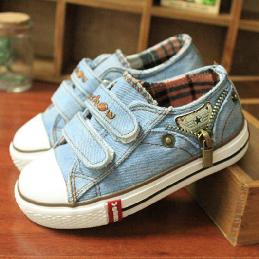 25-37M | Boys & Girls | Zipper Canvas Sneakers
