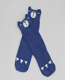 Bebes socks Mini Dressing Fox Socks Fox Bag Winter Baby Girl Knee High socks Bear Non Slip Socks calcetines zorro Medias de Bebe