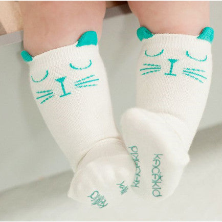 Newborn Toddler knee high sock Baby Boy Girl Socks anti slip Cute Cartoon Cat Skid Resistance leg warmers For newborns infant