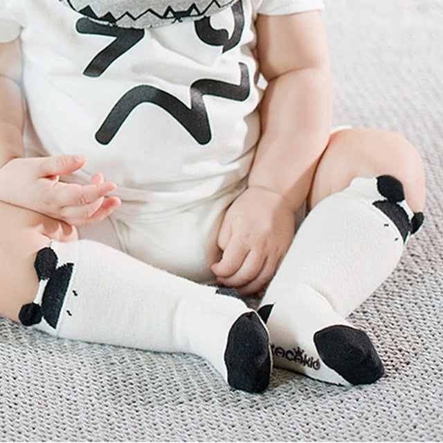 Newborn Toddler knee high sock Baby Boy Girl Socks anti slip Cute Cartoon Cat Skid Resistance leg warmers For newborns infant