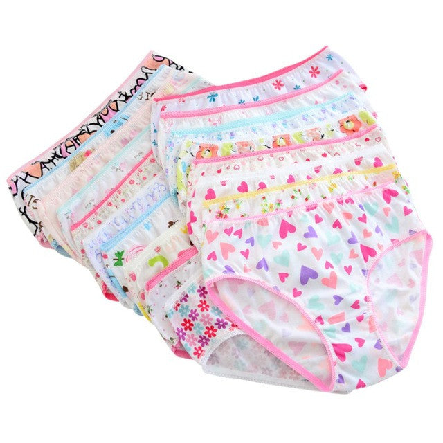 6pcs/pack New Fashion New Baby Girls Soft Underwear Cotton Panties For Girls Kids Short Briefs Children Underpants