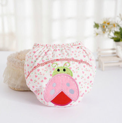1Pcs Cute  Baby  Diapers Reusable Nappies Cloth Diaper Washable  Infants Children Baby Cotton Training Pants Nappy Changing