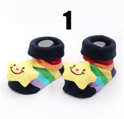 Cotton Baby Socks Christmas Socks For Newborns Gift Animal Lot Anti Slip With Rubber Soles For Child Boy Girl Newborn Baby Socks