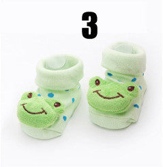 Cotton Baby Socks Christmas Socks For Newborns Gift Animal Lot Anti Slip With Rubber Soles For Child Boy Girl Newborn Baby Socks