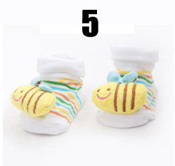 Cotton Baby Socks Christmas Socks For Newborns Gift Animal Lot Anti Slip With Rubber Soles For Child Boy Girl Newborn Baby Socks