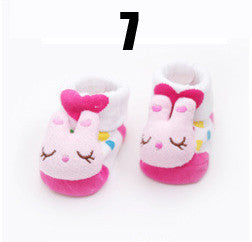 Cotton Baby Socks Christmas Socks For Newborns Gift Animal Lot Anti Slip With Rubber Soles For Child Boy Girl Newborn Baby Socks