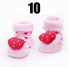 Cotton Baby Socks Christmas Socks For Newborns Gift Animal Lot Anti Slip With Rubber Soles For Child Boy Girl Newborn Baby Socks