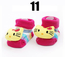 Cotton Baby Socks Christmas Socks For Newborns Gift Animal Lot Anti Slip With Rubber Soles For Child Boy Girl Newborn Baby Socks