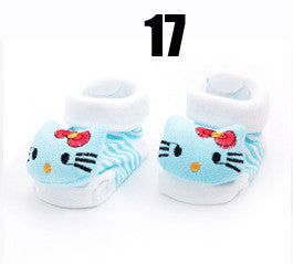 Cotton Baby Socks Christmas Socks For Newborns Gift Animal Lot Anti Slip With Rubber Soles For Child Boy Girl Newborn Baby Socks