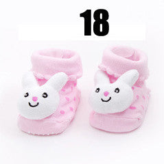 Cotton Baby Socks Christmas Socks For Newborns Gift Animal Lot Anti Slip With Rubber Soles For Child Boy Girl Newborn Baby Socks