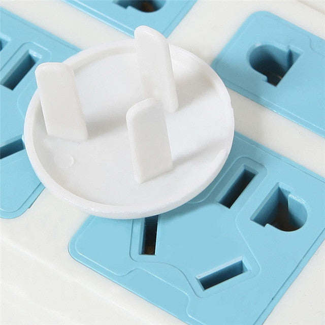 6pcs Baby Safety Children Baby Kids Electric Socket Security Lock Protection Safe Lock Cover Plug Two Pin Phase Safety Products