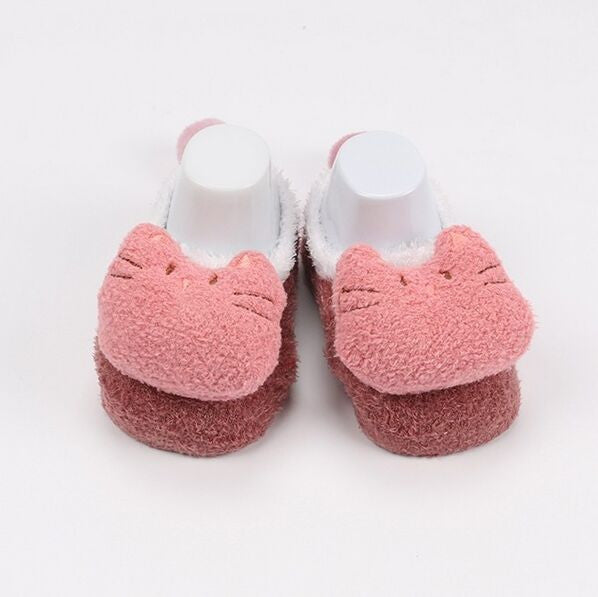Coral fleece Cute Cartoon Baby Socks Soft Animal Pattern Boys Girls Floor Baby Socks