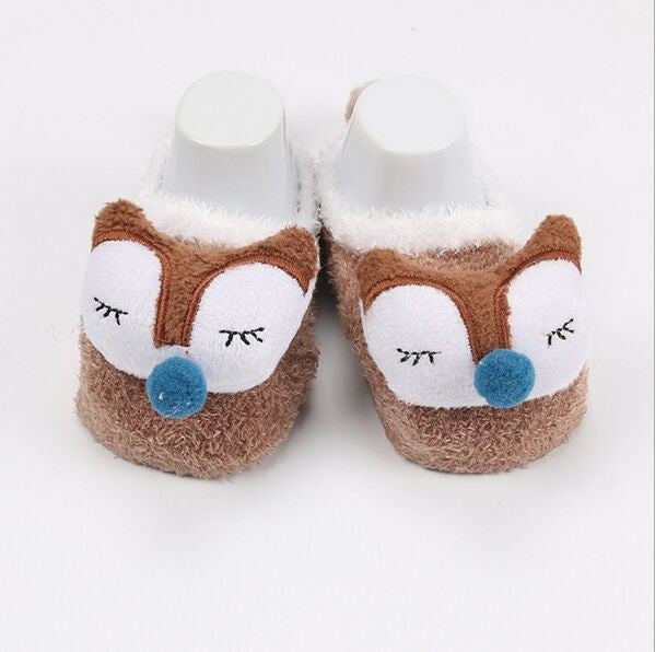 Coral fleece Cute Cartoon Baby Socks Soft Animal Pattern Boys Girls Floor Baby Socks
